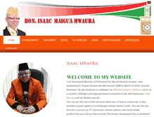 Tablet Screenshot of isaacmwaura.com